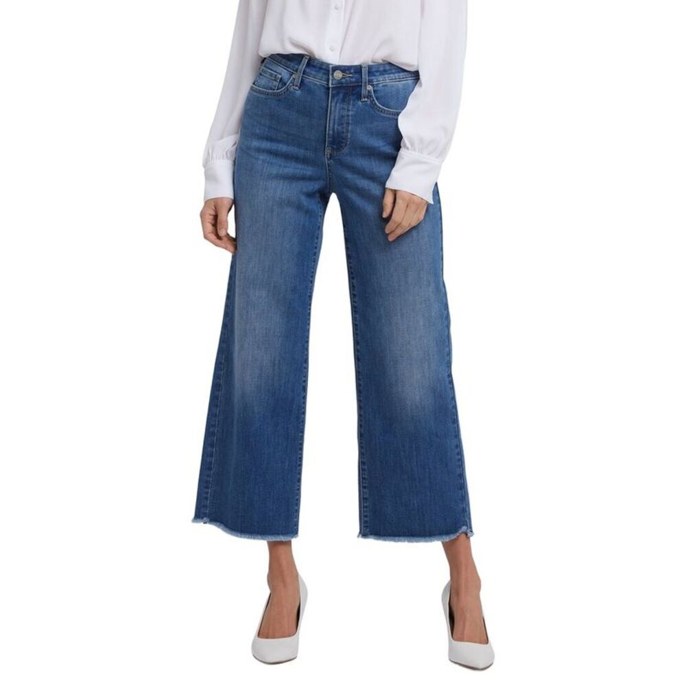 Nydj Womens  Coco Romantic Indigo Wide Leg Jean